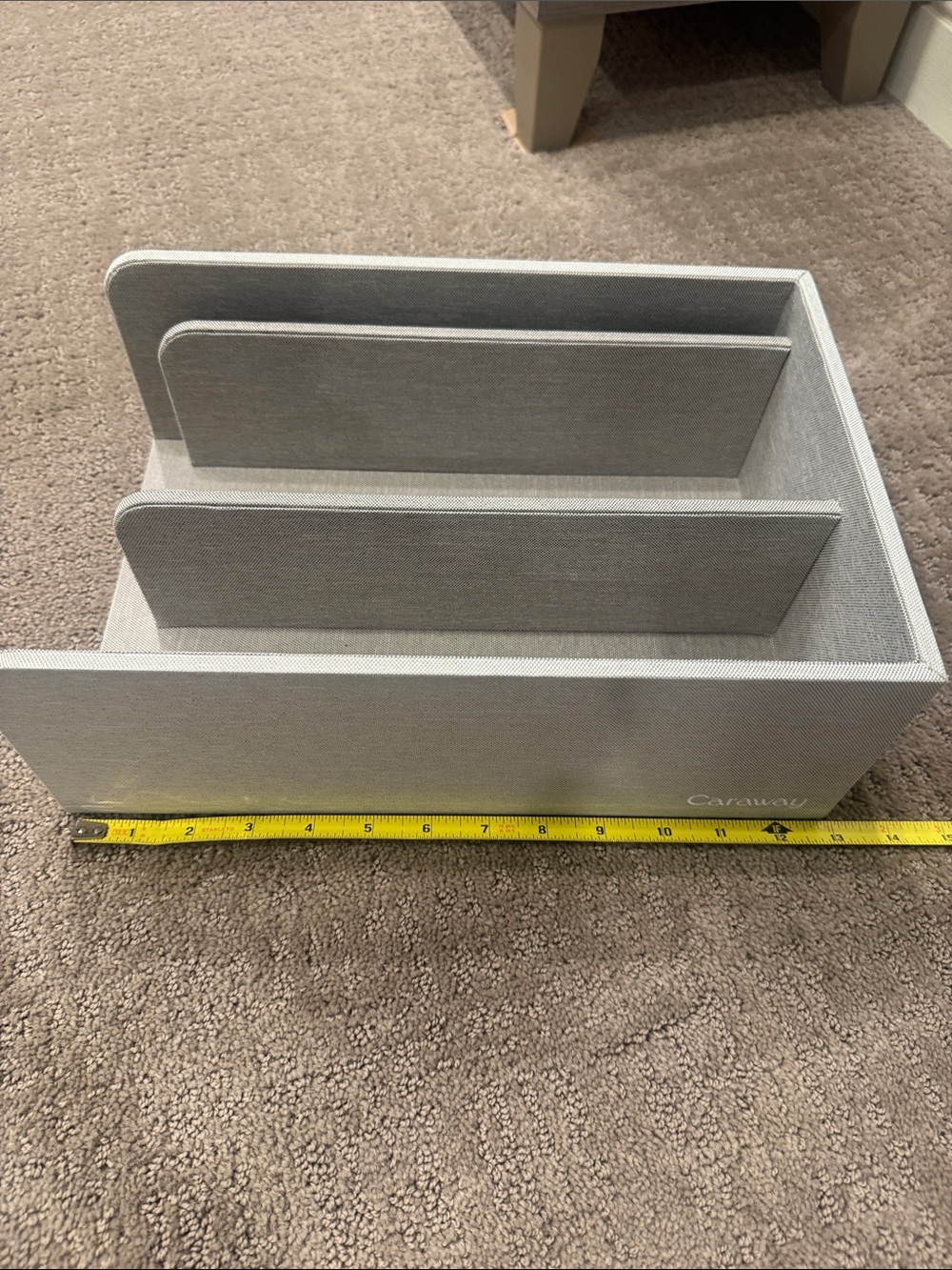 Caraway Pot/Pan & Lid Organizer - NEW, gray fabric - Picture 3 of 6